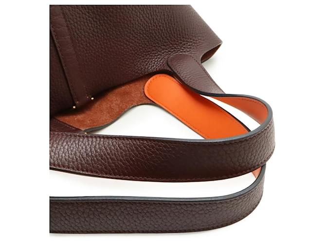 Hermès Borsa HERMES Picotin Lock 22 MM Rosso Arancione - vista 6
