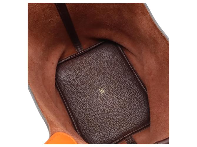 Hermès Borsa HERMES Picotin Lock 22 MM Rosso Arancione - vista 7