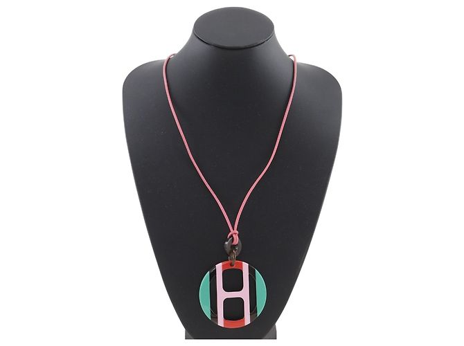 Hermès Collar Hermes Buffalo Horn and Horn Rosa - vista 2
