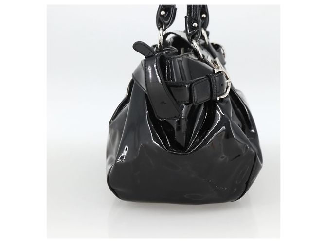 Salvatore Ferragamo Gancini in pelle lucida Nero - vista 3