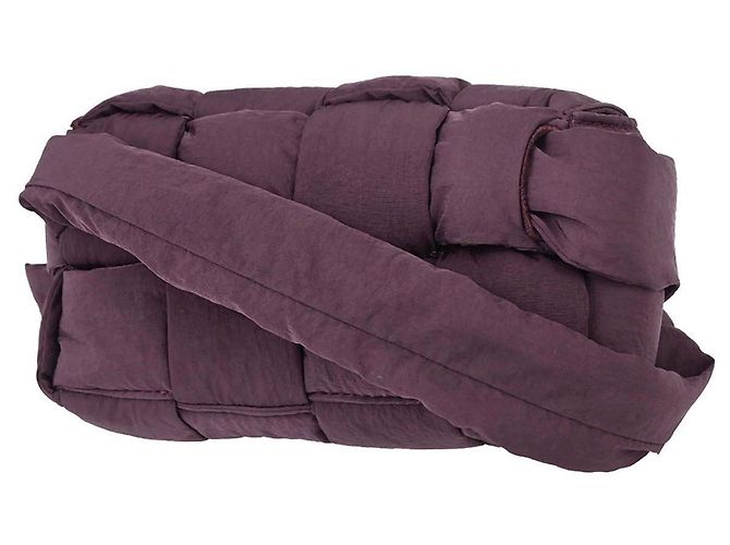 Bottega Veneta Padded Tech Cassette Intrecciato Nylon Violet - vista 2
