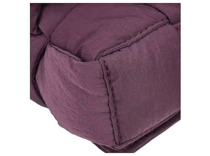 Bottega Veneta Padded Tech Cassette Intrecciato Nylon Violet - vista 7