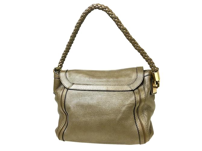 Gucci Bella Flap Leather Medium D'oro - vista 2