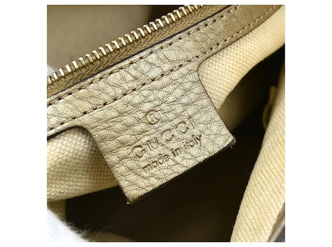 Gucci Bella Flap Leather Medium D'oro - vista 4