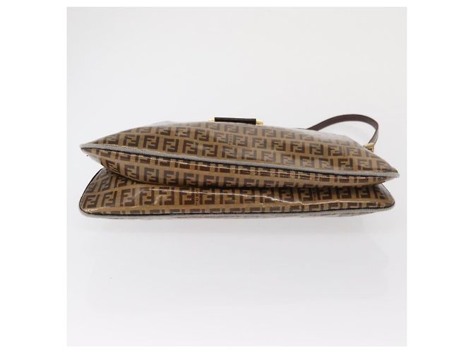 Fendi Mamma baguette Cuir verni Marrone - vista 6