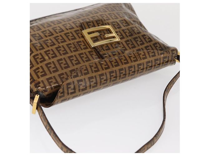 Fendi Mamma baguette Cuir verni Marrone - vista 7