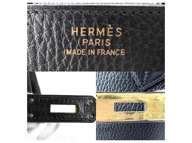 Hermès Borsa Hermes Birkin 35 Nero - vista 4