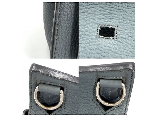 Hermès Borsa a Spalla Hermes Jypsiere 28 Blu - vista 7