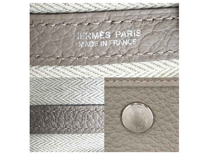Hermès Borsa Tote Hermes Garden Party PM Beige - vista 5