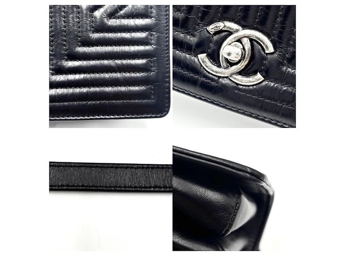 Borsa a tracolla con catena Korean Garden da donna Chanel Nero - vista 6