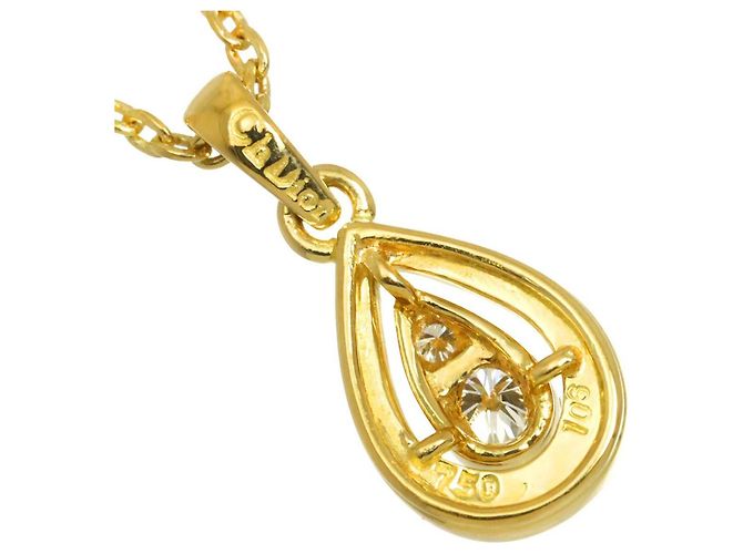 Collana Christian Dior in oro giallo 18K e diamanti - vista 4