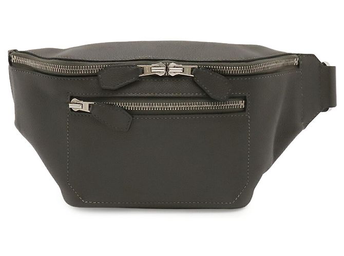 Hermès Borsa a tracolla Hermes Cityslide Cross PM Grigio - vista 2