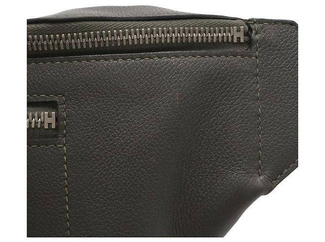 Hermès Borsa a tracolla Hermes Cityslide Cross PM Grigio - vista 5