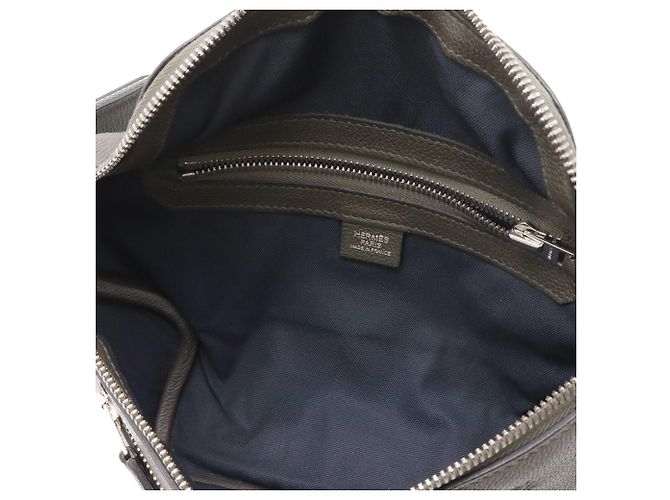 Hermès Borsa a tracolla Hermes Cityslide Cross PM Grigio - vista 9