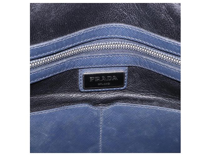 Valigetta in Pelle Prada Blu - vista 6