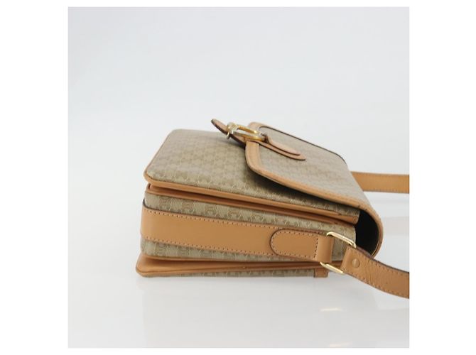 Céline Celine Vintage Macadam Tela e Pelle Beige - vista 3