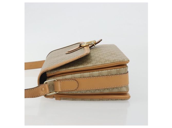 Céline Celine Vintage Macadam Tela e Pelle Beige - vista 4