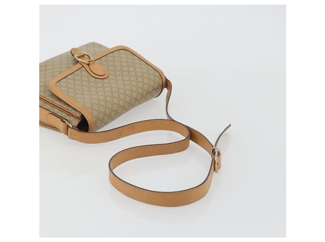 Céline Celine Vintage Macadam Tela e Pelle Beige - vista 7