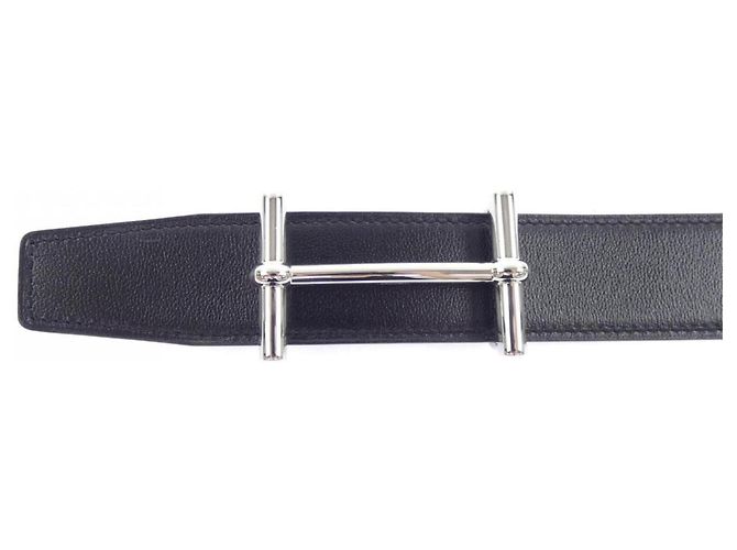 Hermès Hermes H d'Ancre 32mm Reversible Belt Brown Black - view 2