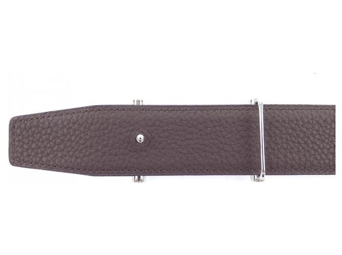 Hermès Hermes H d'Ancre 32mm Reversible Belt Brown Black - view 3