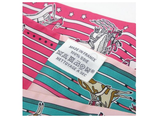 Hermès Sciarpa Twilly Hermes PANI LA SHAR PAWNEE Rosa - vista 3