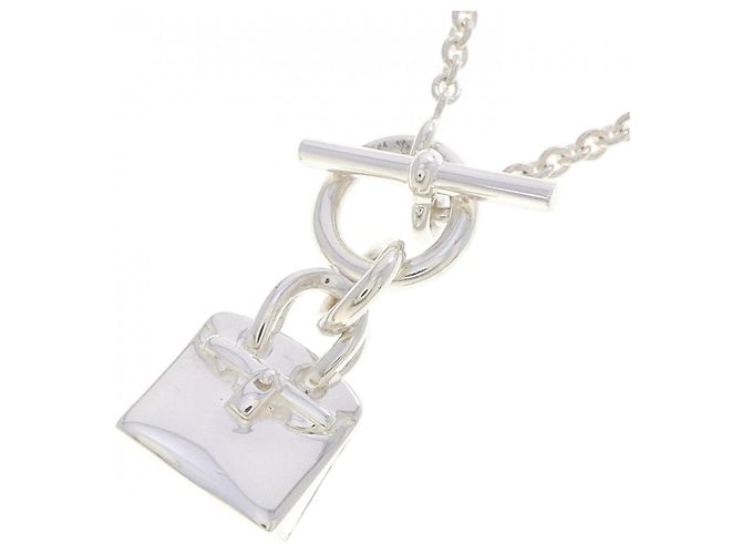 Hermès Collar Amulette Birkin Hermes Plata - vista 4