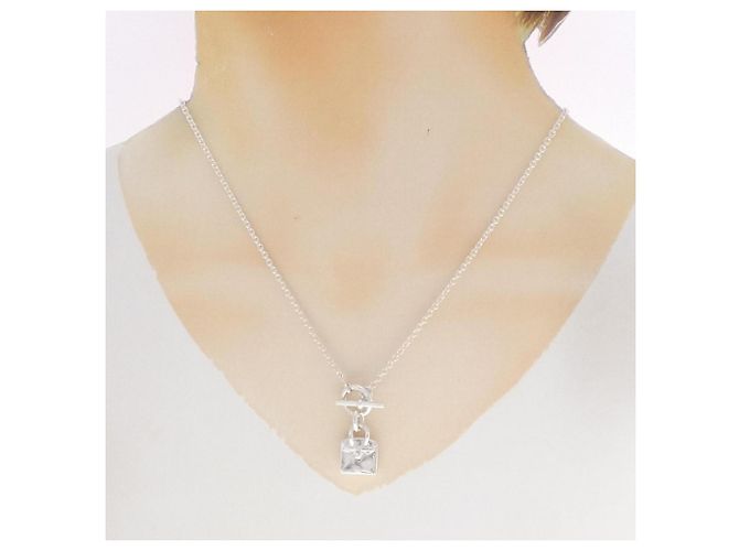 Hermès Collar Amulette Birkin Hermes Plata - vista 6