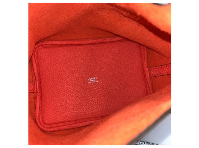 Hermès Hermes Picotin Lock PM Handtasche Rot - Ansicht 4