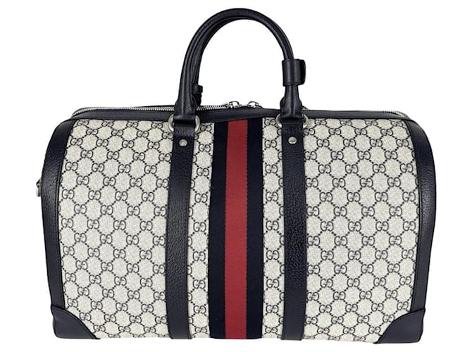 Borsa Boston Ophidia Gucci Beige Blu navy - vista 2