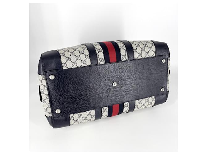 Borsa Boston Ophidia Gucci Beige Blu navy - vista 3
