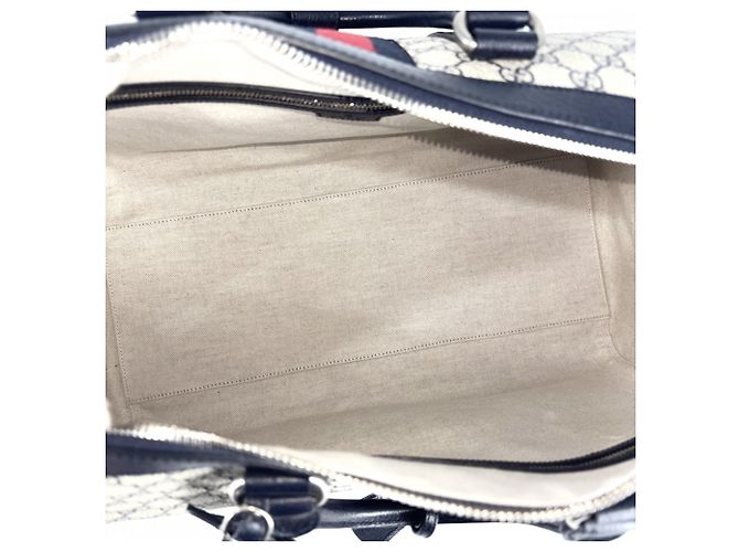 Borsa Boston Ophidia Gucci Beige Blu navy - vista 4