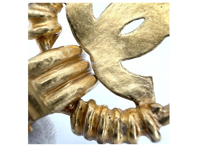 Orecchini a clip Chanel Vintage D'oro - vista 5