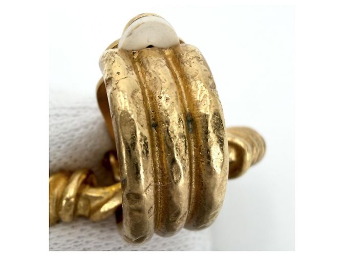 Orecchini a clip Chanel Vintage D'oro - vista 7