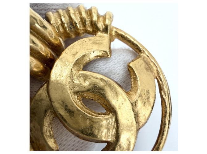 Orecchini a clip Chanel Vintage D'oro - vista 8