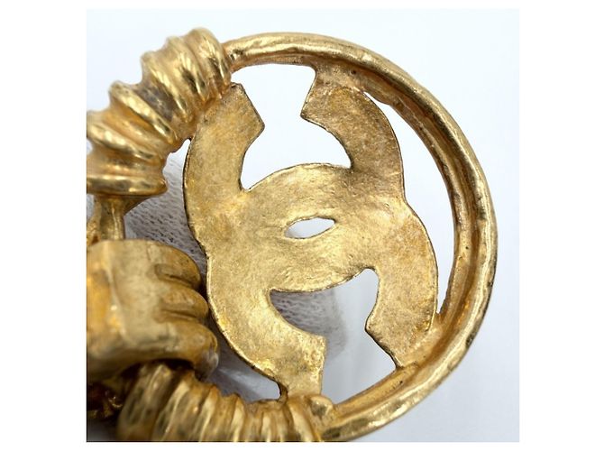 Orecchini a clip Chanel Vintage D'oro - vista 9