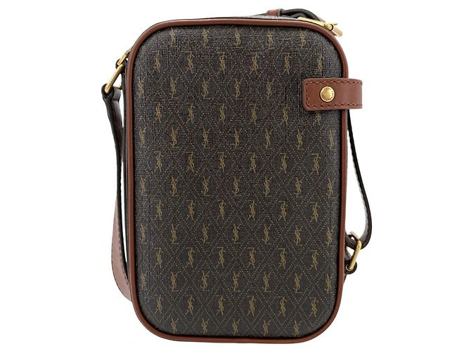 Borsa a tracolla in pelle marrone Saint Laurent - vista 2