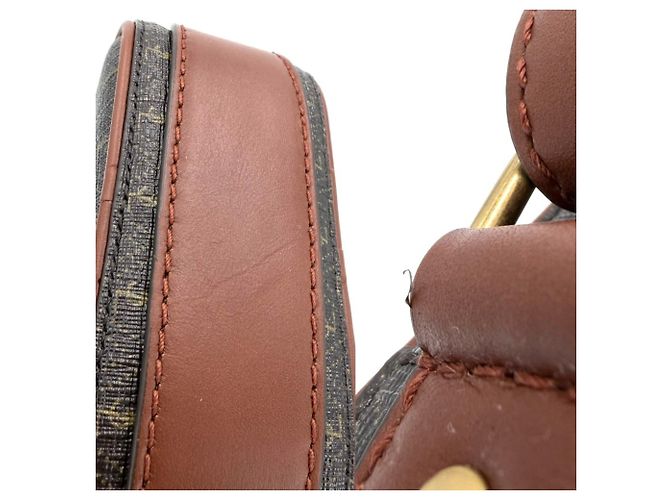 Borsa a tracolla in pelle marrone Saint Laurent - vista 8