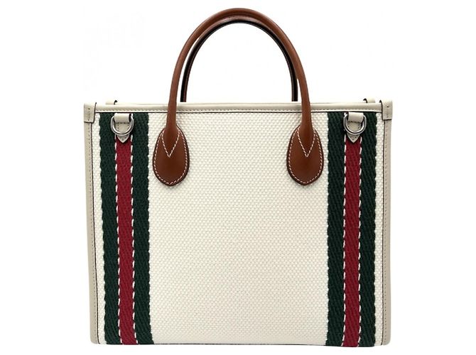 Borsa Tote Interlocking G da donna Gucci Crudo - vista 2
