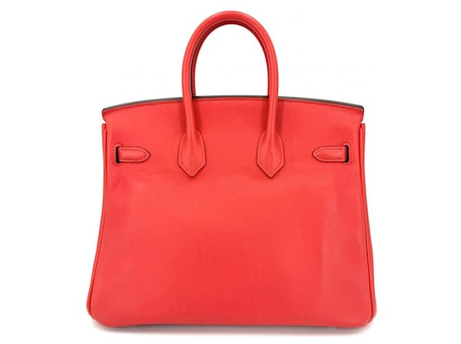 Hermès Borsa Hermes Birkin 25 Rosso - vista 2