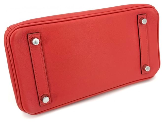 Hermès Borsa Hermes Birkin 25 Rosso - vista 3