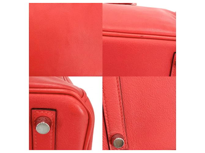 Hermès Borsa Hermes Birkin 25 Rosso - vista 6
