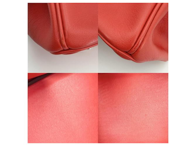 Hermès Borsa Hermes Birkin 25 Rosso - vista 7