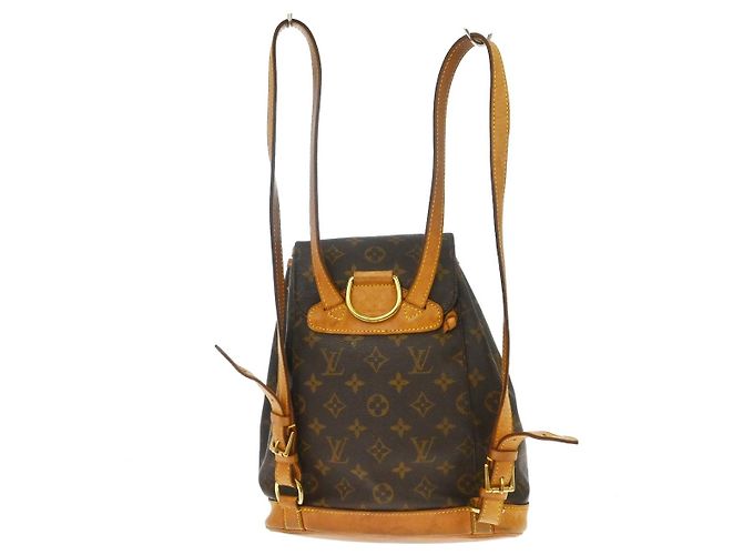 Louis Vuitton Vintage Montsouris Monogram Canvas MM Marrone - vista 2