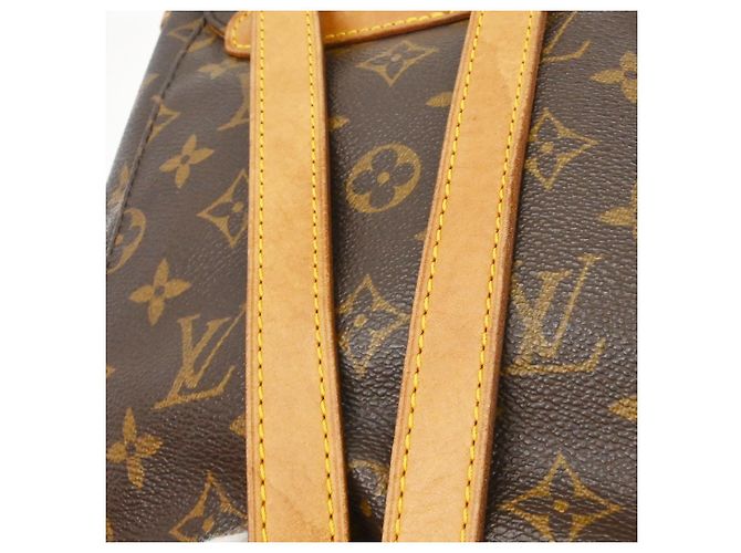 Louis Vuitton Vintage Montsouris Monogram Canvas MM Marrone - vista 5