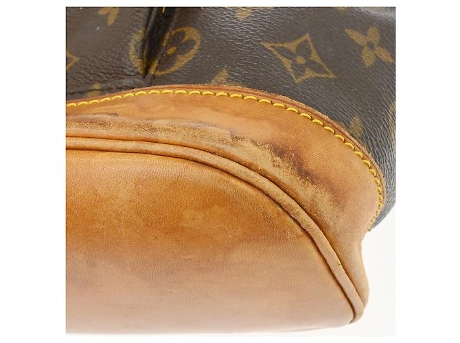Louis Vuitton Vintage Montsouris Monogram Canvas MM Marrone - vista 6