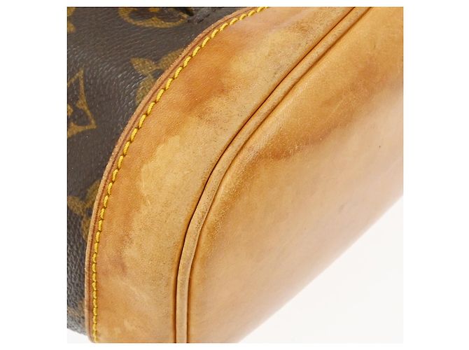 Louis Vuitton Vintage Montsouris Monogram Canvas MM Marrone - vista 7
