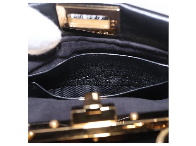 Fendi Peekaboo Pelliccia Micro Nero - vista 7