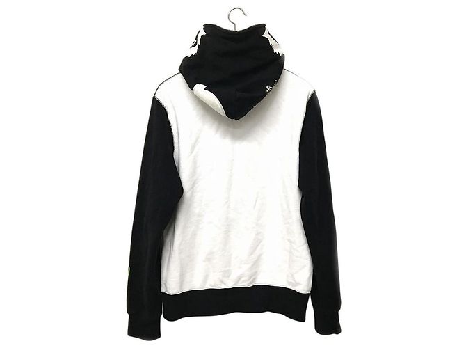 Autre Marque A Bathing Ape (Bape) Panda Zip-Up Hoodie Schwarz Weiß Grün - Ansicht 2