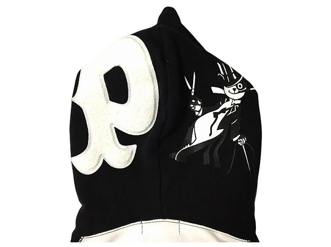 Autre Marque A Bathing Ape (Bape) Panda Zip-Up Hoodie Schwarz Weiß Grün - Ansicht 5