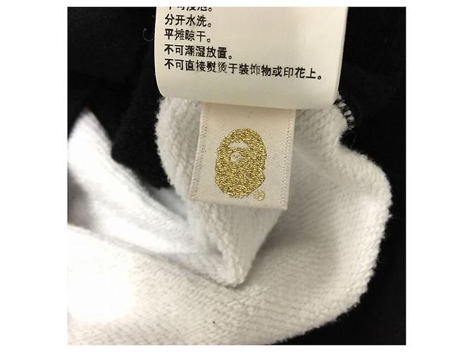 Autre Marque A Bathing Ape (Bape) Panda Zip-Up Hoodie Schwarz Weiß Grün - Ansicht 7